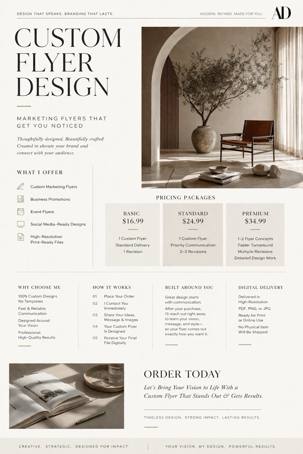 Custom Marketing Flyer Design Digital Download Only – Professional & High-Impact