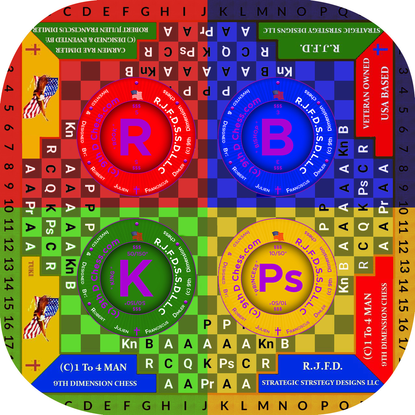 Digital Logo for 9th Dimension Military Chess (C) No Copyrights Included