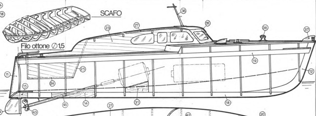 MODEL BOAT DIGITAL PLANS ONLY RC Model Cabin Cruiser AntaresS