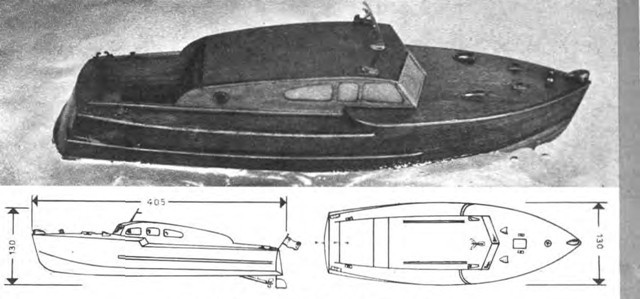 MODEL BOAT DIGITAL PLANS ONLY RC Model Cabin Cruiser AntaresS