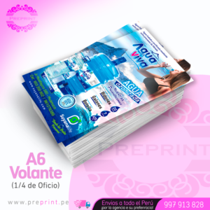  Volante A6 - Flyer publicitario